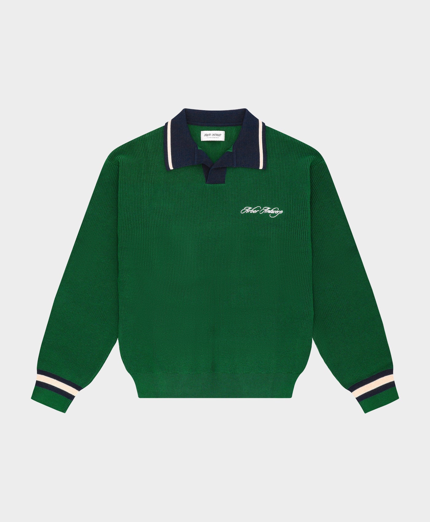 V-neck Polo Green