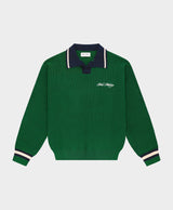 V-neck Polo Green