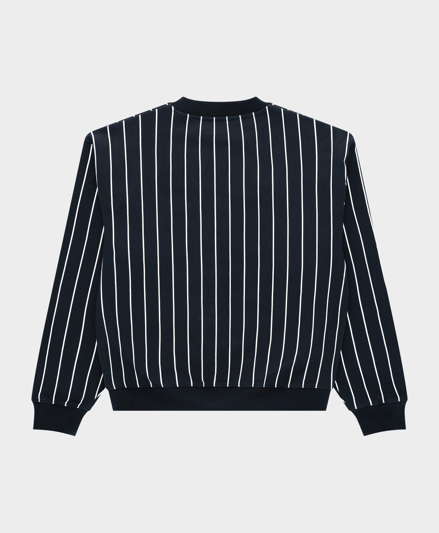 Vertical Lines Crewneck Blue