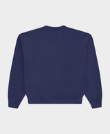 Big Flower Navy Crewneck