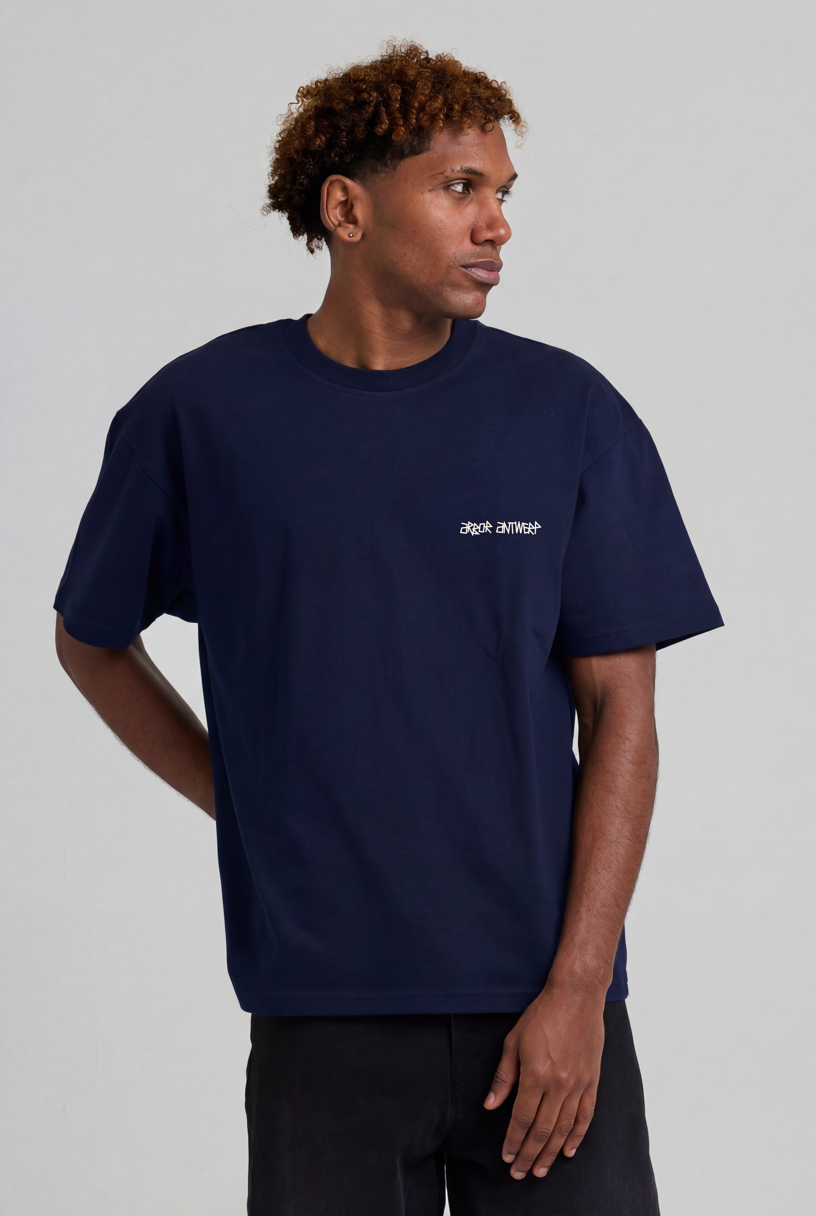 Faded Flower T-shirt Blue