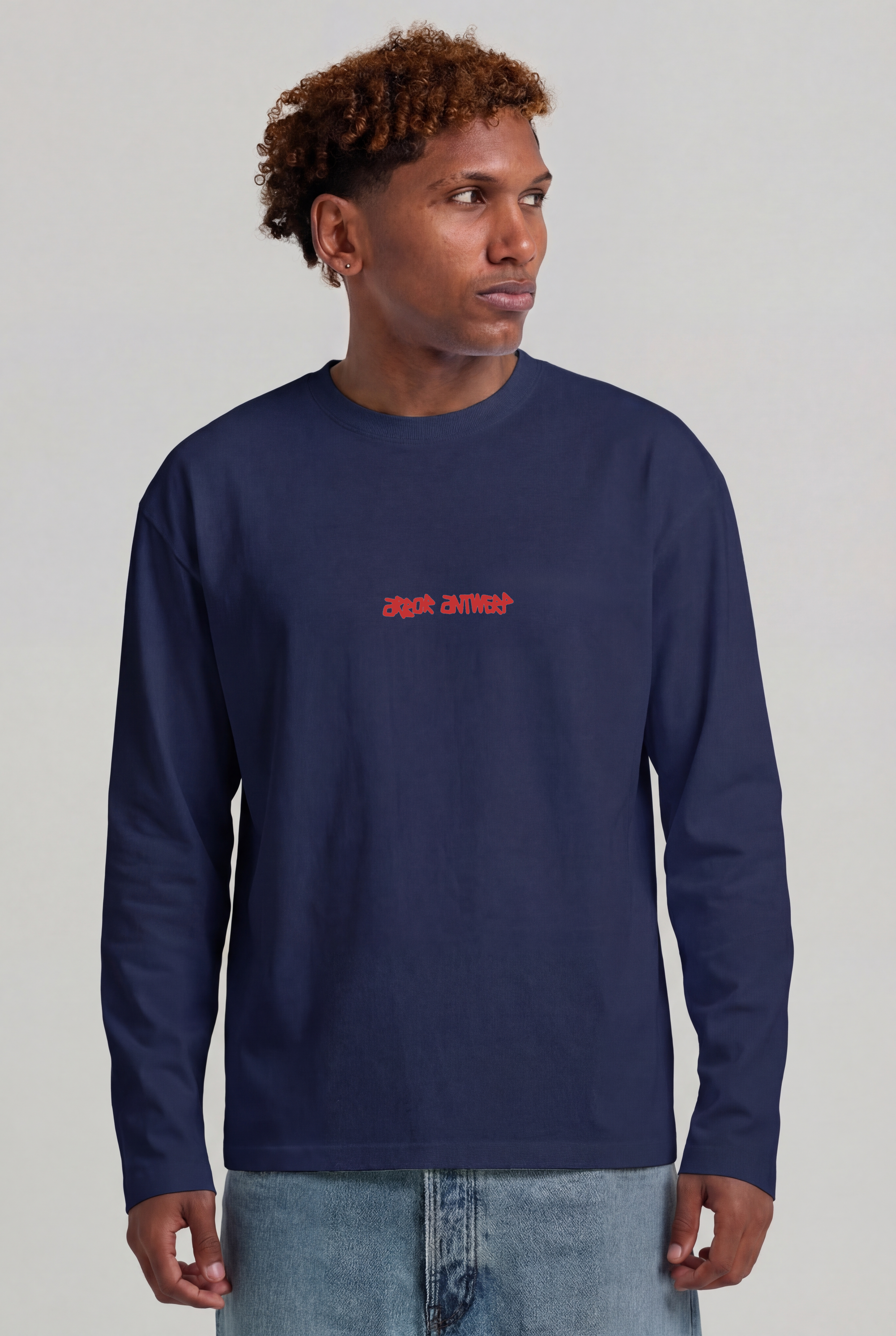 Spray Outline Longsleeve Blue