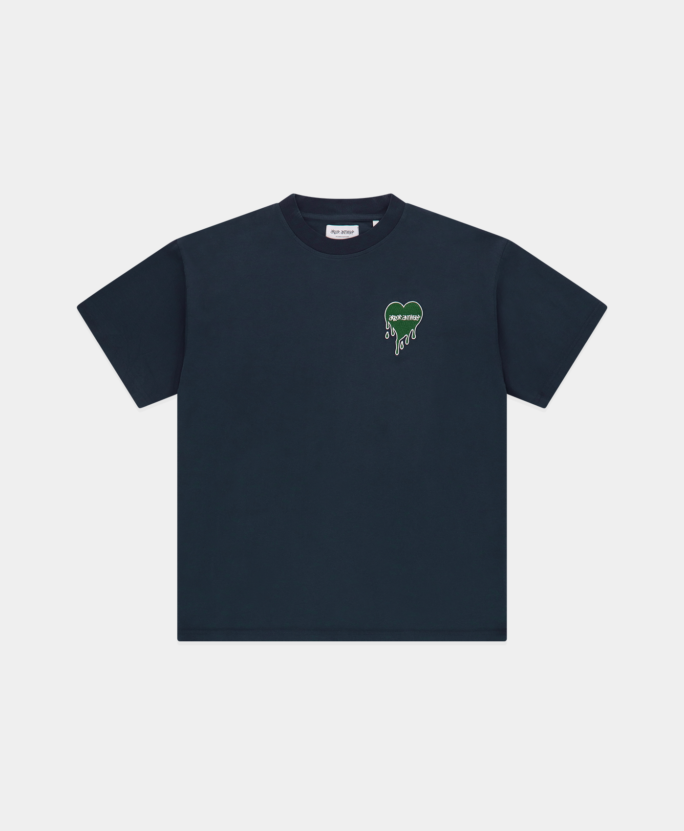 Green Melting Heart Shirt Navy