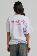 Flower Quartet T-shirt Red