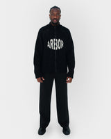 Wool Knitted Jacket Black