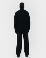 Wool Knitted Jacket Black
