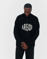 Wool Knitted Jacket Black