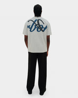 Blue Twisted Shirt Grey
