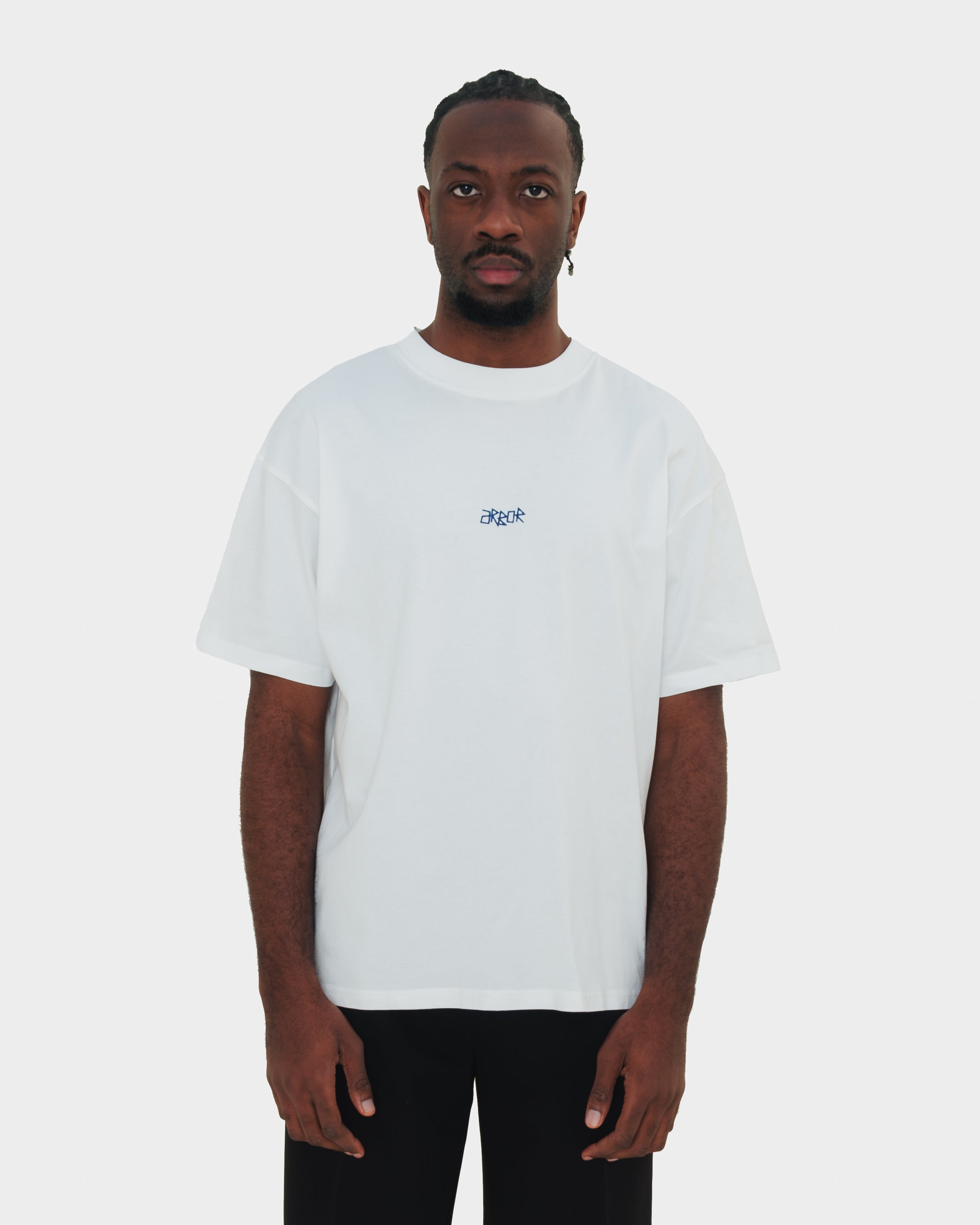 Blue Faded Heart Shirt White