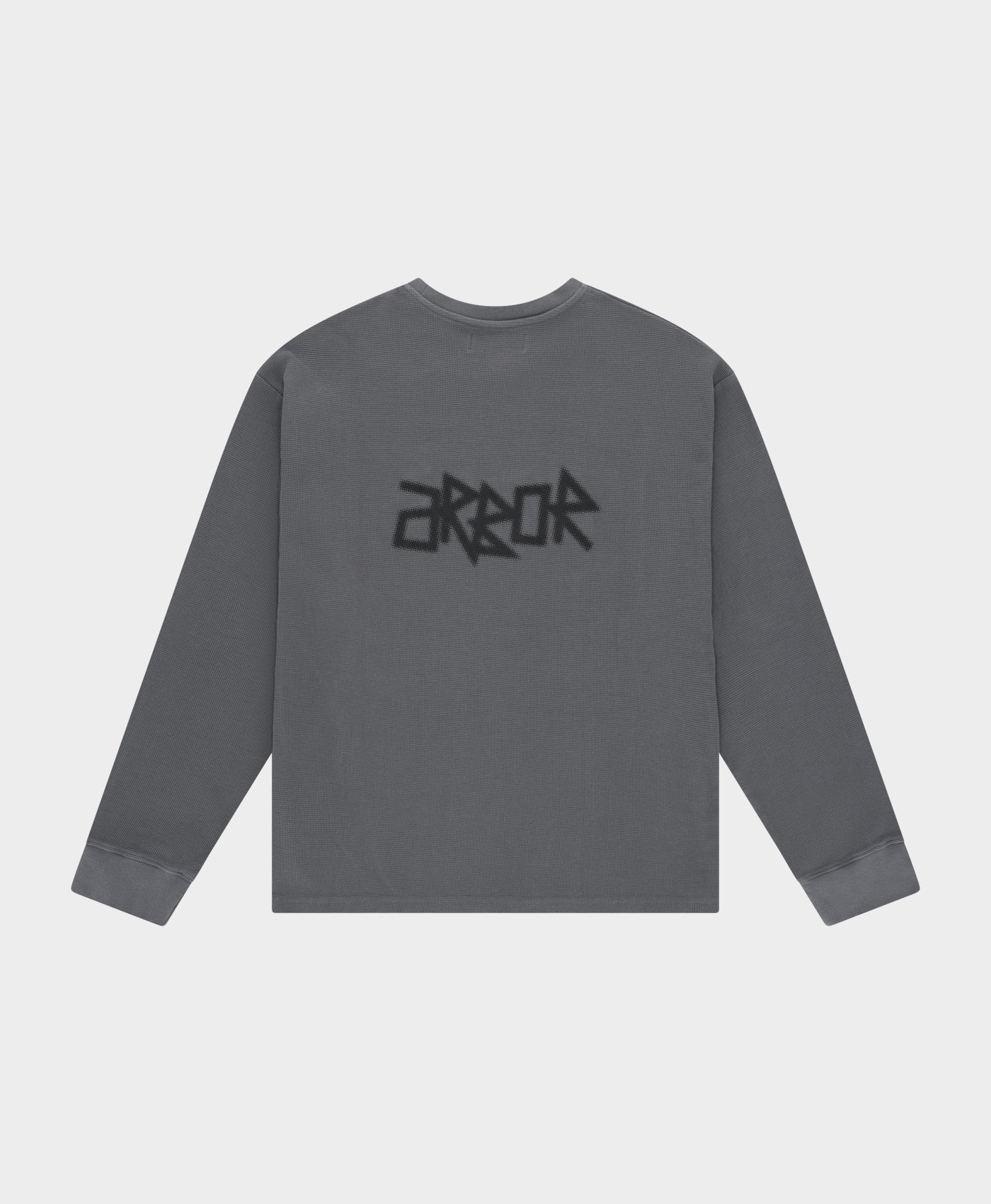 Halftone Waffle Crewneck Grey