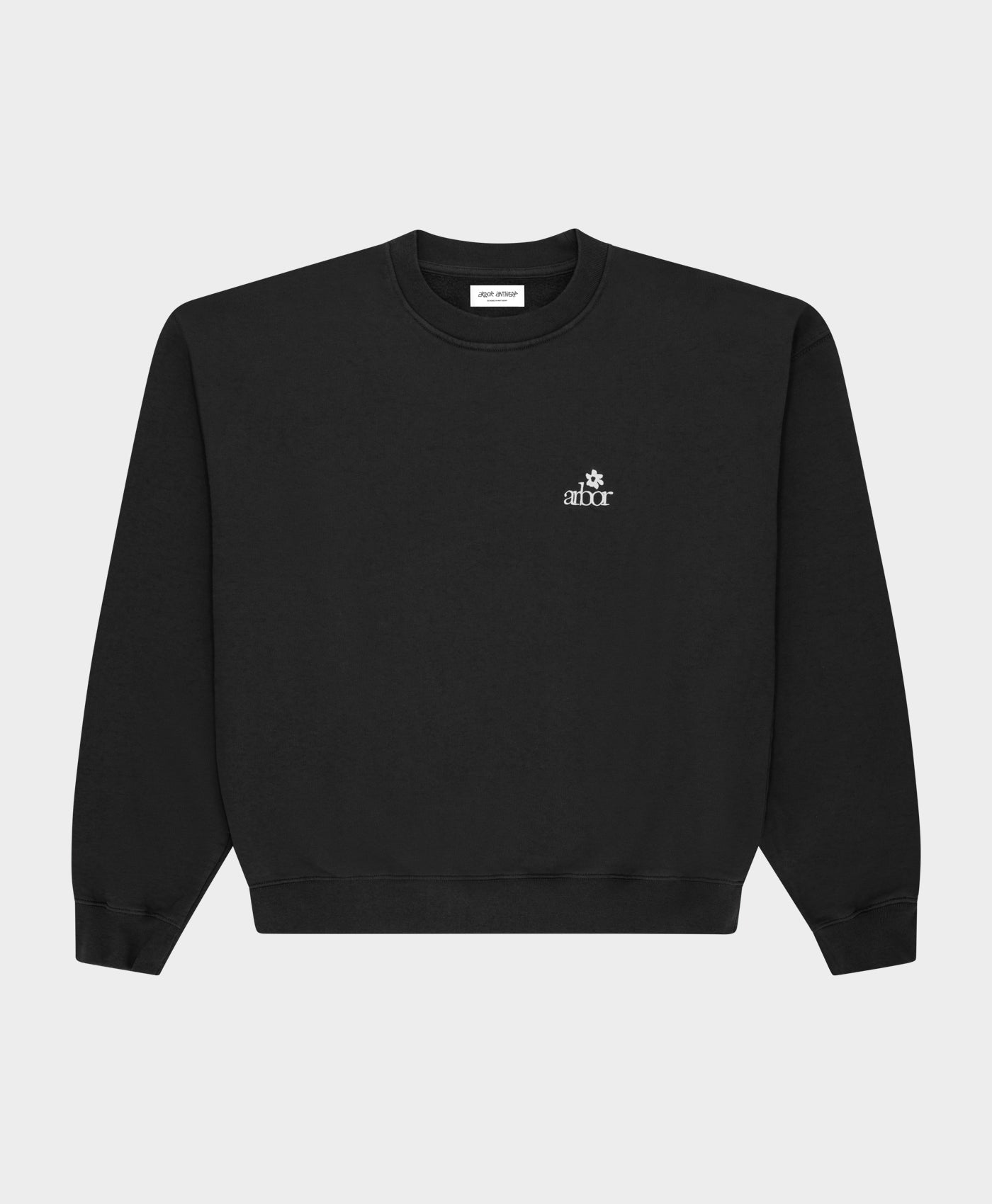 Mini Flower Black Crewneck
