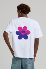Two-Tone Flower T-shirt Purple
