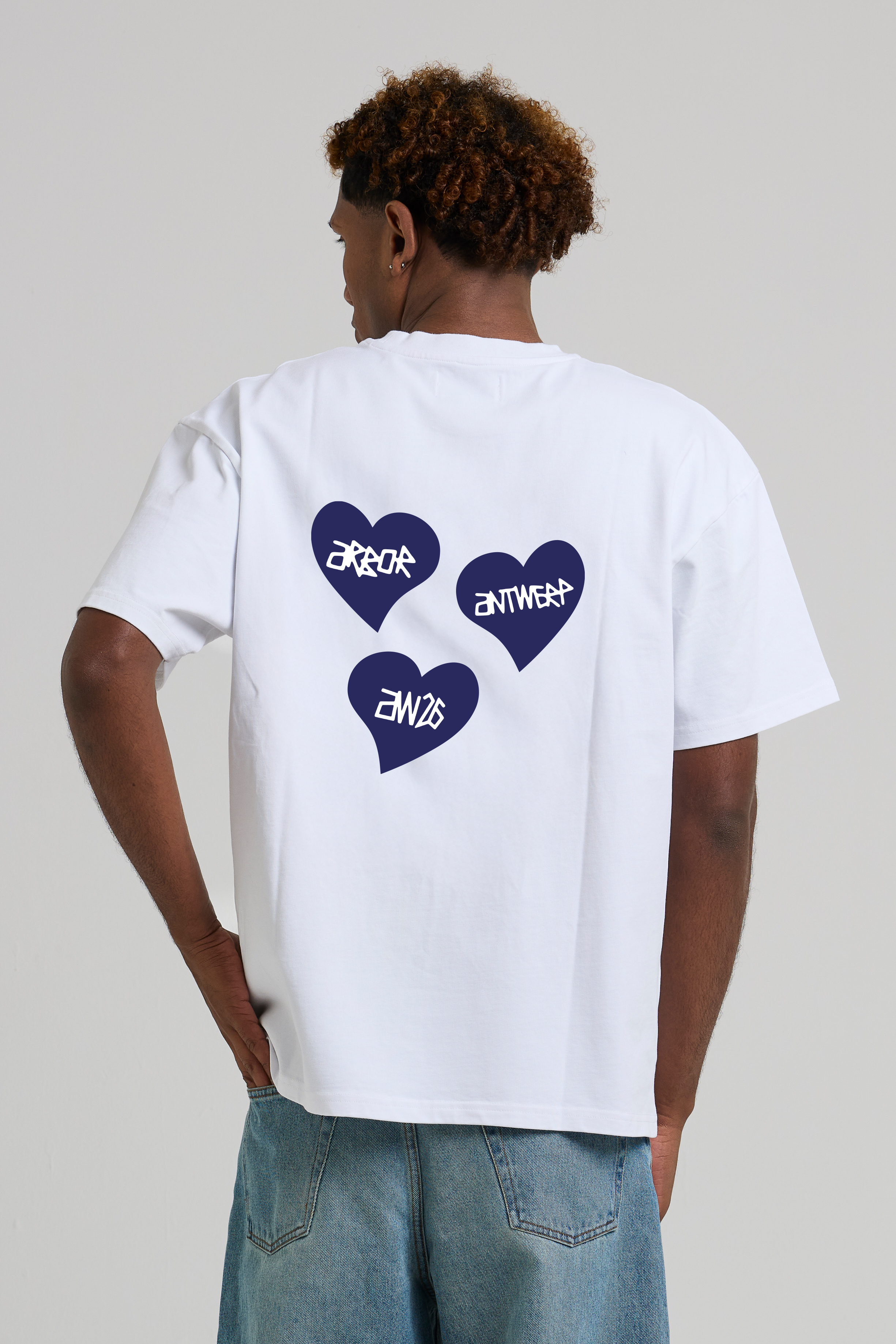Triple Love T-shirt Blue